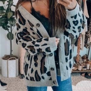 Goodnight Macaroon Aditi Leopard Cardigan